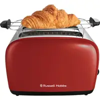 Russell Hobbs 26551-56 6 2 rebanada(s) 1600 W Rojo, Plata