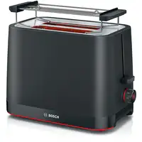 Bosch TAT3M123 tostadora 2 rebanada(s) 950 W Negro