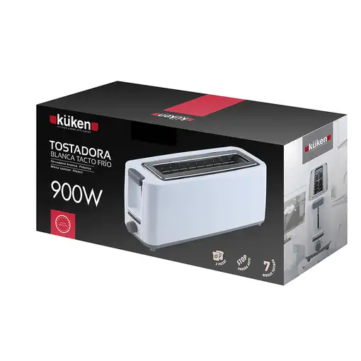 Küken 34047 tostadora 7 1 rebanada(s) 900 W Blanco