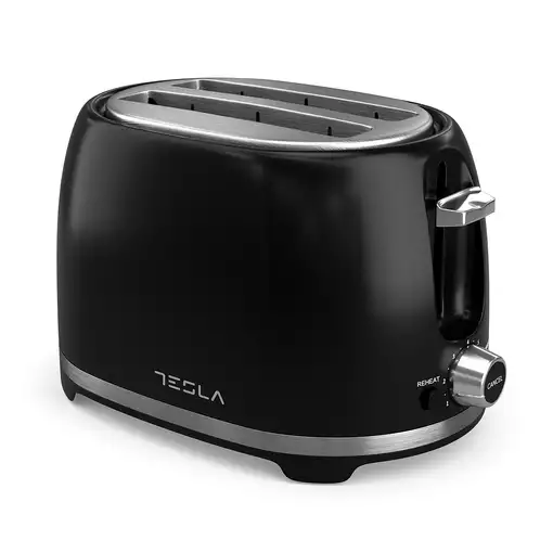 Tesla TS200BX tostadora 7 2 rebanada(s) 850 W Negro, Acero inoxidable Tesla TS200BX tostadora 7 2 rebanada(s) 850 W Negro, Acero inoxidable
