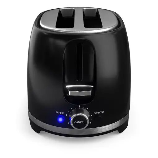 Tesla TS200BX tostadora 7 2 rebanada(s) 850 W Negro, Acero inoxidable