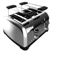 Cecotec 04828 tostadora 7 4 rebanada(s) 1700 W Negro, Plata