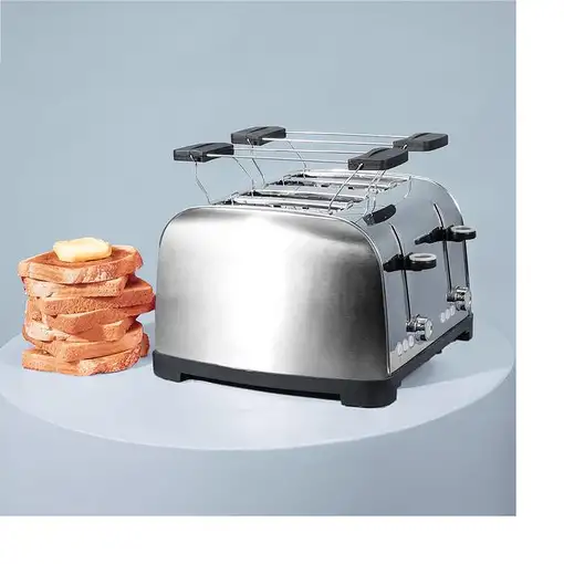 Cecotec 04828 tostadora 7 4 rebanada(s) 1700 W Negro, Plata