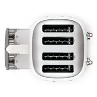 Smeg TSF03WHEU tostadora 6 4 rebanada(s) 2000 W Blanco
