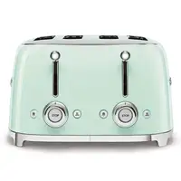 Smeg TSF03PGEU tostadora 6 4 rebanada(s) 2000 W Verde