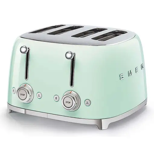 Smeg TSF03PGEU tostadora 6 4 rebanada(s) 2000 W Verde