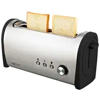 Nevir NVR-9830T tostadora 6 2 rebanada(s) 1000 W Negro, Acero inoxidable