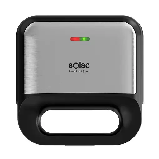 Solac S96804300 sandwichera 750 W Negro, Acero inoxidable Solac S96804300 sandwichera 750 W Negro, Acero inoxidable