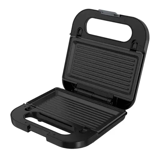 Solac S96804300 sandwichera 750 W Negro, Acero inoxidable