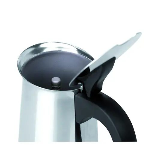 JATA Odin Cafetera italiana Negro, Acero inoxidable