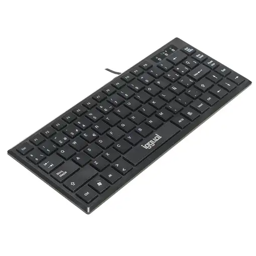iggual Teclado USB compacto TKL Slim TKL-USB negro