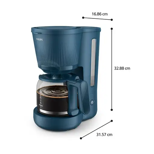 Cafeteras goteo Manual Azul 1.32 L 10 cups HD7411/70 PHILIPS
