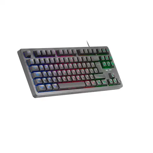 Mars Gaming MK023, Teclado Gaming TKL, Tecnología Híbrida H-Mech, Iluminación FRGB