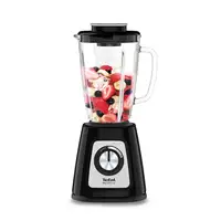 Tefal BlendForce II BL4358 1,25 L Batidora de vaso 800 W Negro, Acero pulido