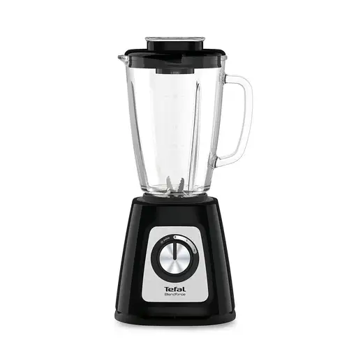 Tefal BlendForce II BL4358 1,25 L Batidora de vaso 800 W Negro, Acero pulido