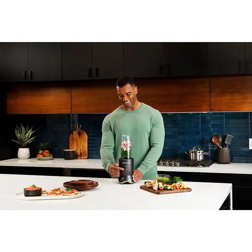 NutriBullet NB1206DGCC licuadora 0,9 L Batidora de vaso 1200 W Negro, Transparente