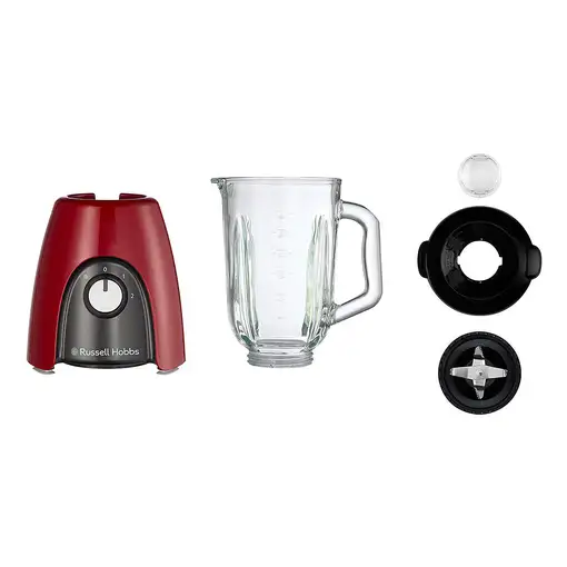 Russell Hobbs 27120-56 licuadora 1,5 L Batidora de vaso 650 W Negro, Rojo, Transpa