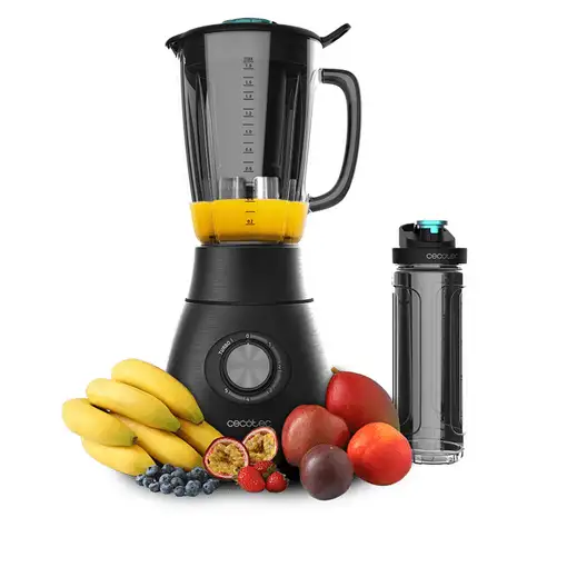 Cecotec Power Black Titanium 1800 Go 1,8 L Batidora de vaso 1800 W Negro