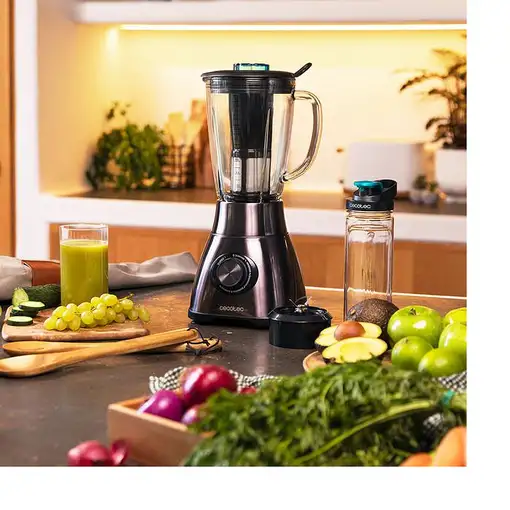 Cecotec Power Black Titanium 1800 Go 1,8 L Batidora de vaso 1800 W Negro