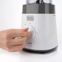 Black & Decker BXJB500E licuadora 1,5 L Batidora de vaso 500 W Blanco
