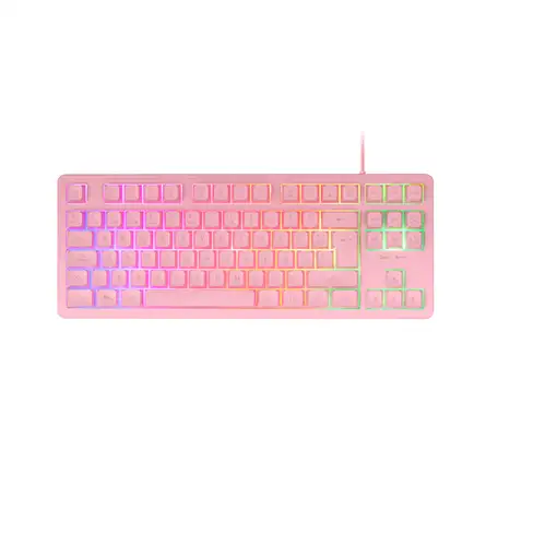 Mars Gaming MK023, Teclado Gaming TKL, Tecnología Híbrida H-Mech, Iluminación FRGB