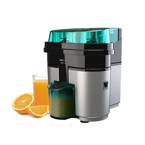 Cecotec 04146 exprimidor Licuadora centrífuga 90 W Negro, Gris
