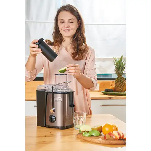 Black & Decker BXJE600E exprimidor 600 W Acero inoxidable