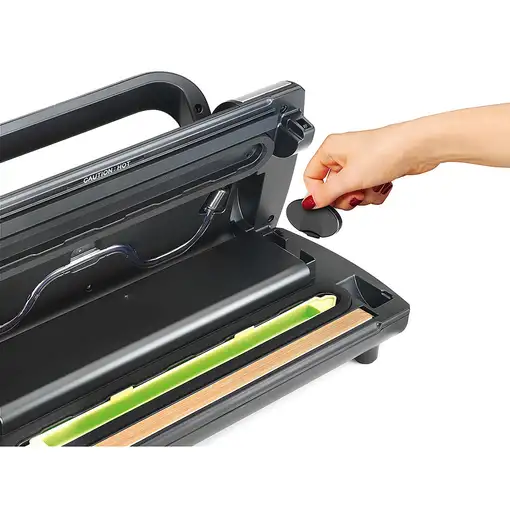 Laica VT3217 sellador al vacío 800 mbar Negro, Acero inoxidable