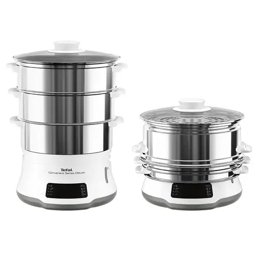 Tefal Convenient Series Deluxe VC502D vaporizador 3 cesta(s) Encimera 900 W Acero