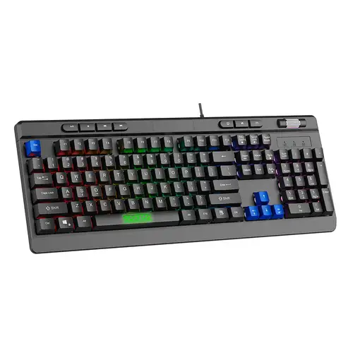 Sparco SPMEMKEYBOARD teclado Juego USB QWERTY Inglés de EE. UU. Negro