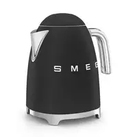 Smeg KLF03BLMEU tetera eléctrica 1,7 L 2400 W Negro, Cromo