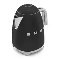 Smeg KLF03BLMEU tetera eléctrica 1,7 L 2400 W Negro, Cromo