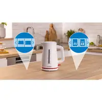 Bosch TWK3M121 tetera eléctrica 1,7 L 2400 W Blanco