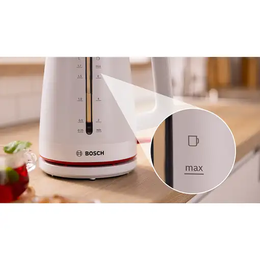Bosch TWK3M121 tetera eléctrica 1,7 L 2400 W Blanco