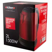 Küken 33578 tetera eléctrica 2 L 1500 W Negro, Rojo