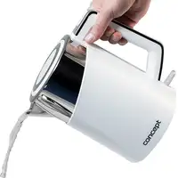 Concept RK3170 tetera eléctrica 1,7 L 2200 W Acero inoxidable, Blanco