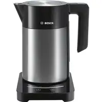 Bosch TWK7203 tetera eléctrica 1,7 L 1850 W Negro, Acero inoxidable