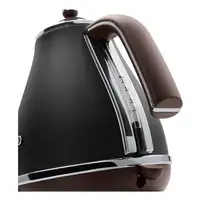 De’Longhi KBOV 2001.BK tetera eléctrica 1,7 L 2000 W Negro, Marrón