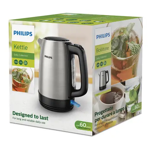 Philips Daily Collection Tapa de hervidora de metal con resorte e indicador lumino