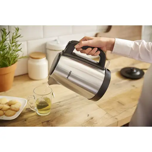 Philips Daily Collection Tapa de hervidora de metal con resorte e indicador lumino