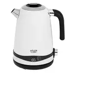 Adler AD 1295w tetera eléctrica 1,7 L 2200 W Negro, Blanco