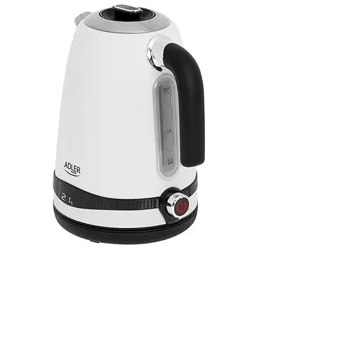 Adler AD 1295w tetera eléctrica 1,7 L 2200 W Negro, Blanco