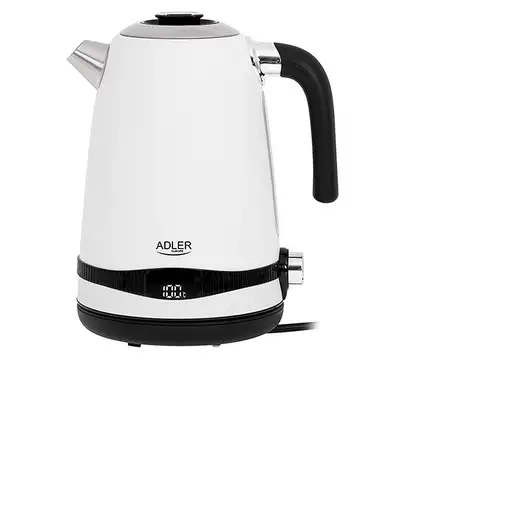 Adler AD 1295w tetera eléctrica 1,7 L 2200 W Negro, Blanco