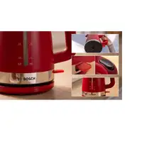 Bosch TWK4M224 tetera eléctrica 1,7 L 2400 W Rojo