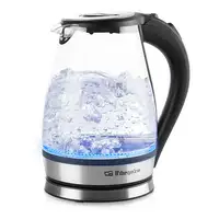 Orbegozo KT 6035 tetera eléctrica 1,7 L 2200 W Negro, Transparente