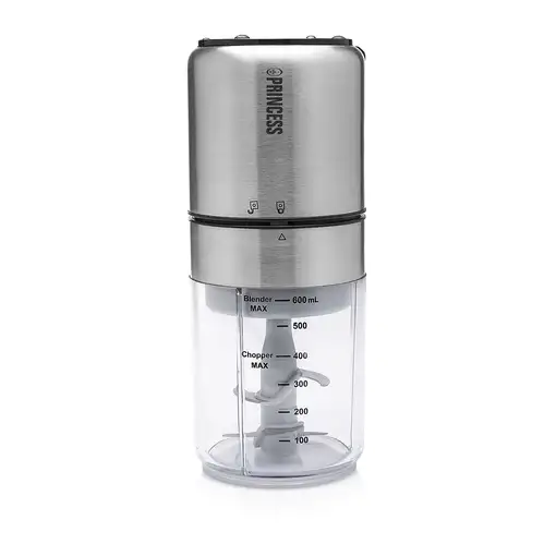 Princess 221080 picadora eléctrica de alimentos 0,5 L 350 W Negro, Acero inoxidabl