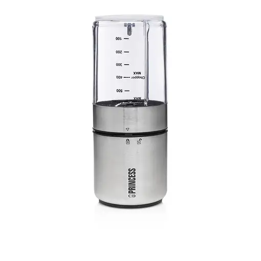 Princess 221080 picadora eléctrica de alimentos 0,5 L 350 W Negro, Acero inoxidabl