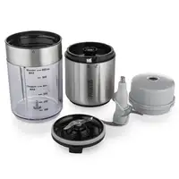 Princess 221080 picadora eléctrica de alimentos 0,5 L 350 W Negro, Acero inoxidabl