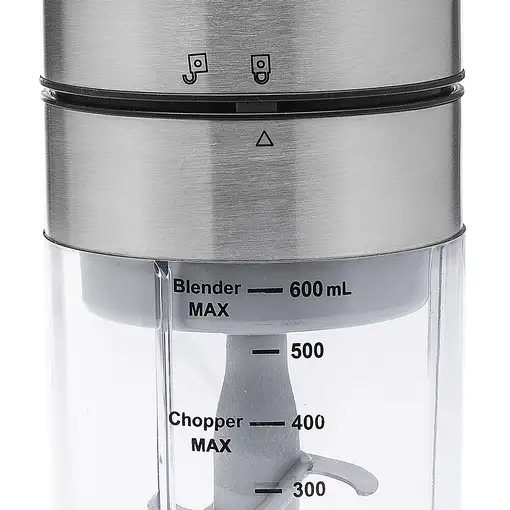 Princess 221080 picadora eléctrica de alimentos 0,5 L 350 W Negro, Acero inoxidabl