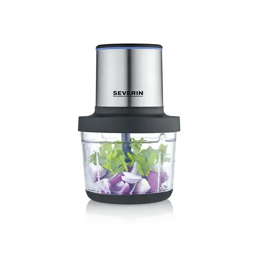 Severin KM3866 picadora eléctrica de alimentos 1 L 200 W Negro, Acero inoxidable